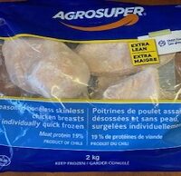 Agrosuper RW Bnls Chicken Breasts, 2kg Bag